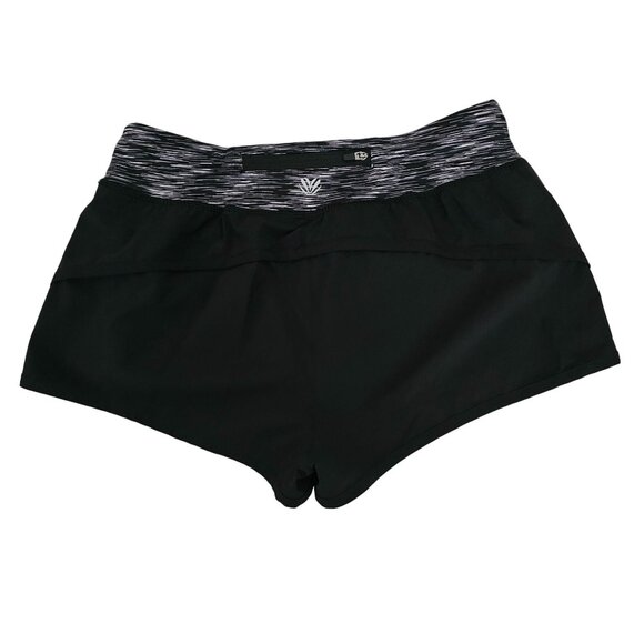 Forever 21 Women's Black Wide Waistband Running Athletic Short Size Small - Picture 3 of 12